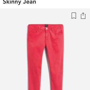 Just Black Red Andrea Released Hem Skinny Jean